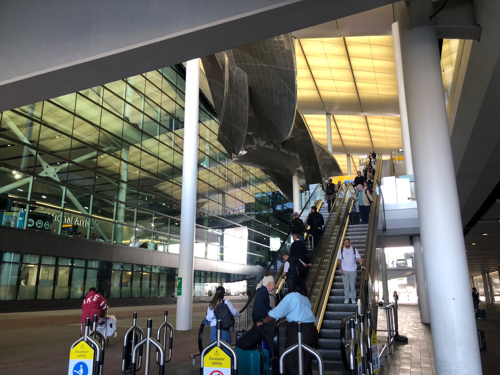 International arrivals area at Heathrow Airport