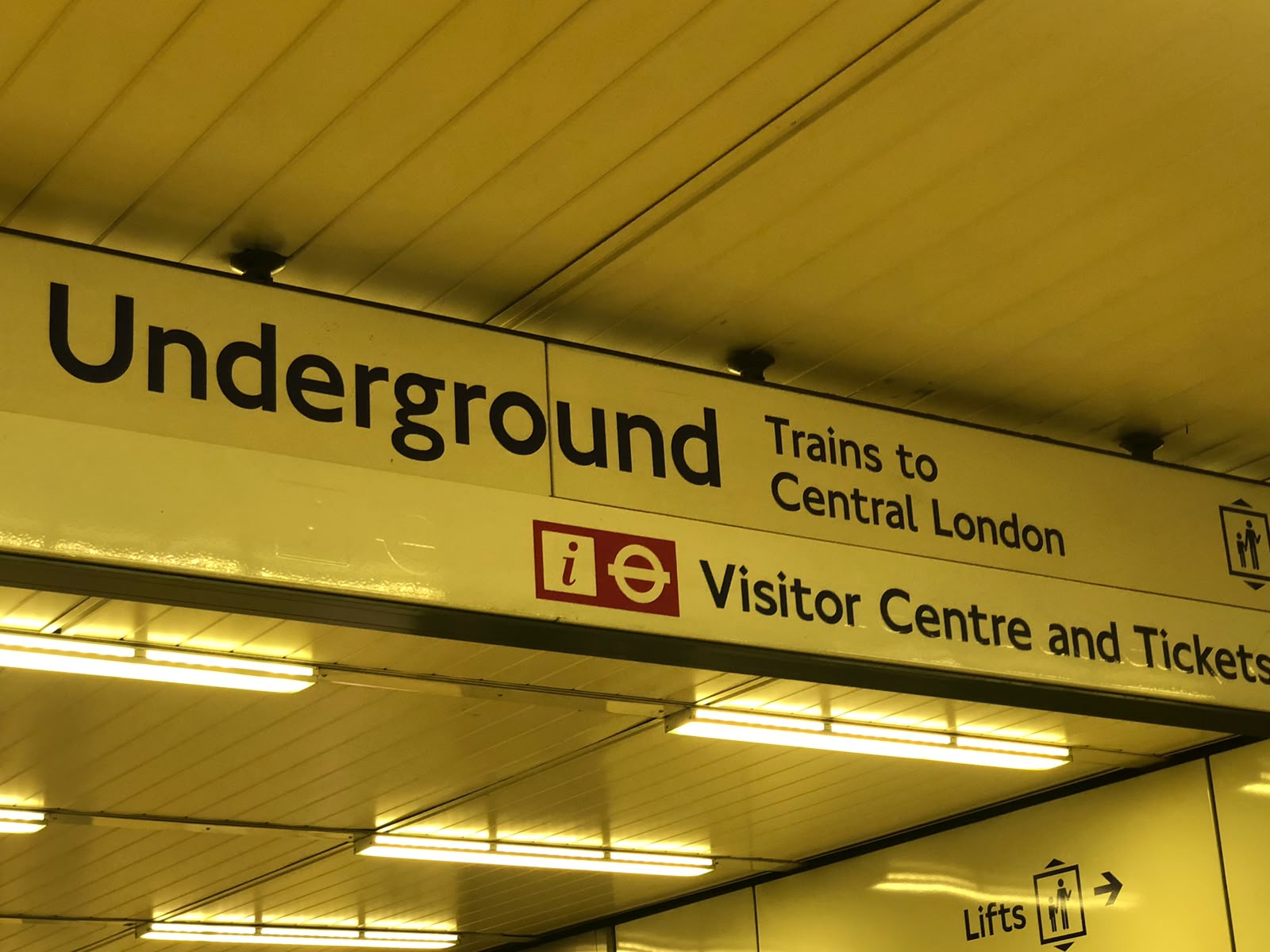 London Underground sign at Heathrow Airport