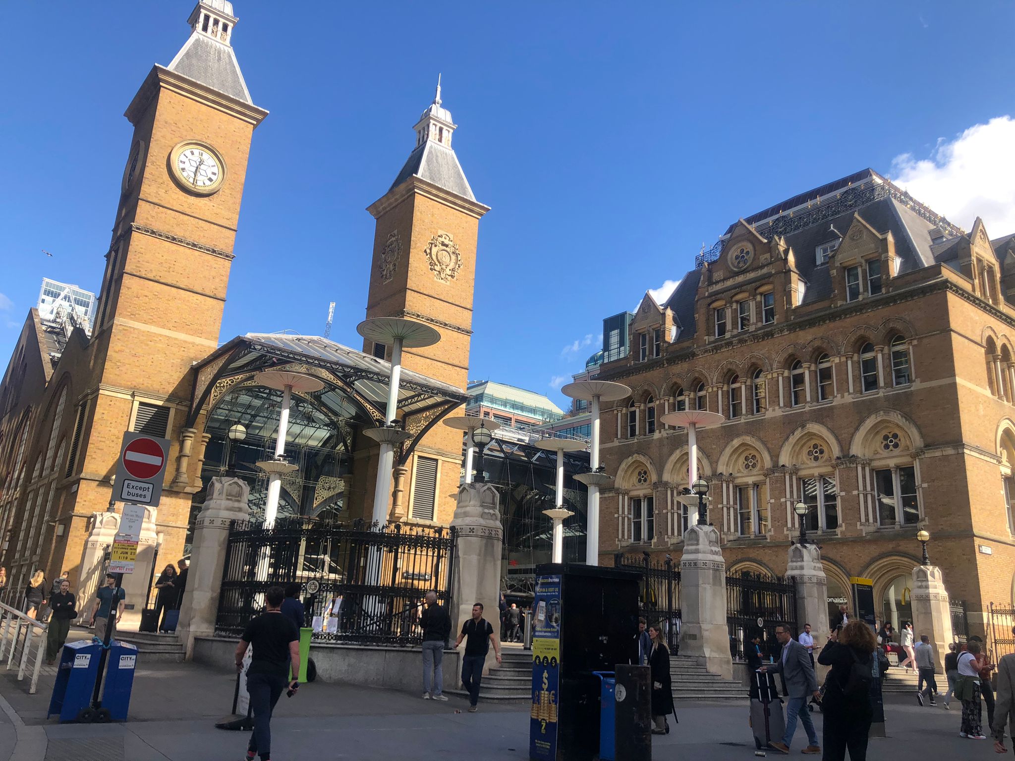 Liverpool Street station, the London terminus of the Stansted Express