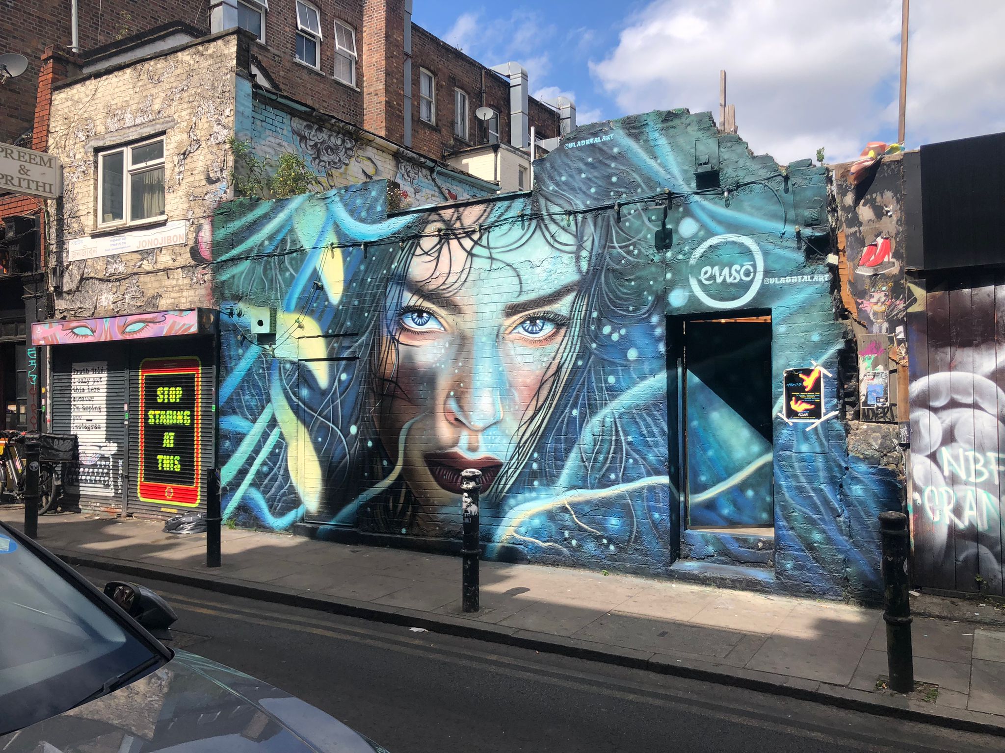 Whitechapel street art murals East London