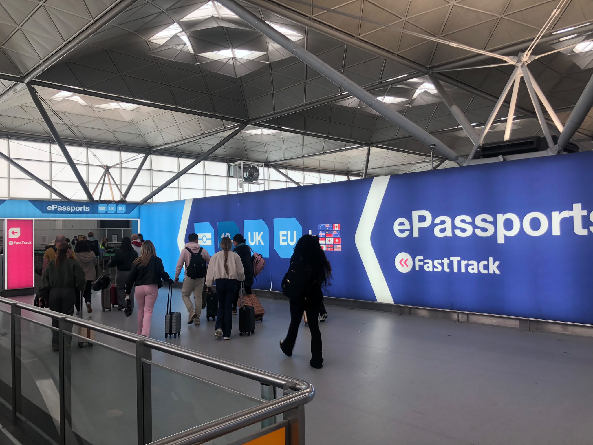 ePassport gates at London Stansted Airport